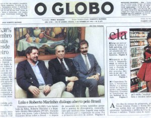 O espertalhão do Lula se vende à Globo e suas amantes traídas culpam a mim