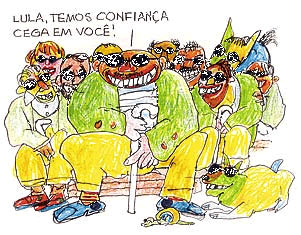 Uma das charges de Millôr Fernandes, que manteve duas páginas semanais em Veja por anos a fio e pavio