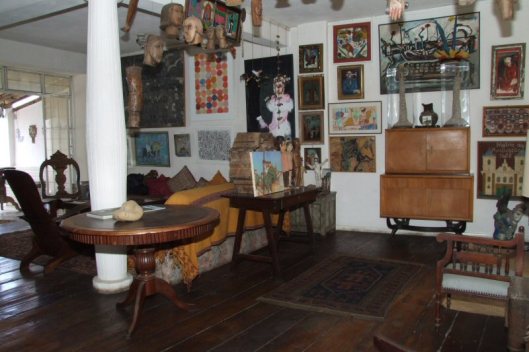 Interior do Solar do Santo Antônio, a casa-museu do colecionar