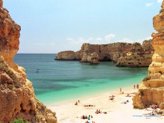 Praia da Batata, em Lagos, Portugal