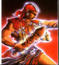 Uma das representações estilizadas de Exú, o mensageiro