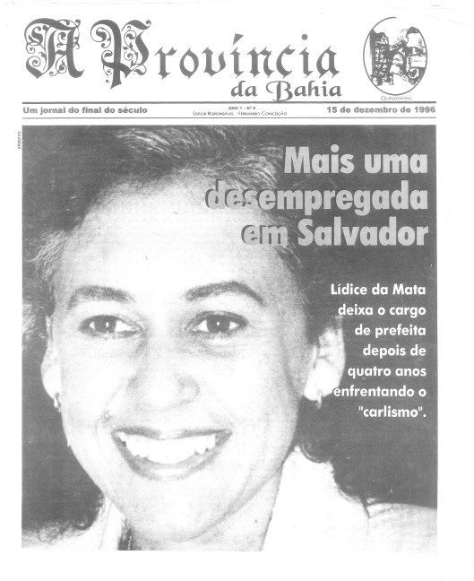 Número Zero da Província, em projeto gráfico de Valentina Garcia, com Lídice na capa